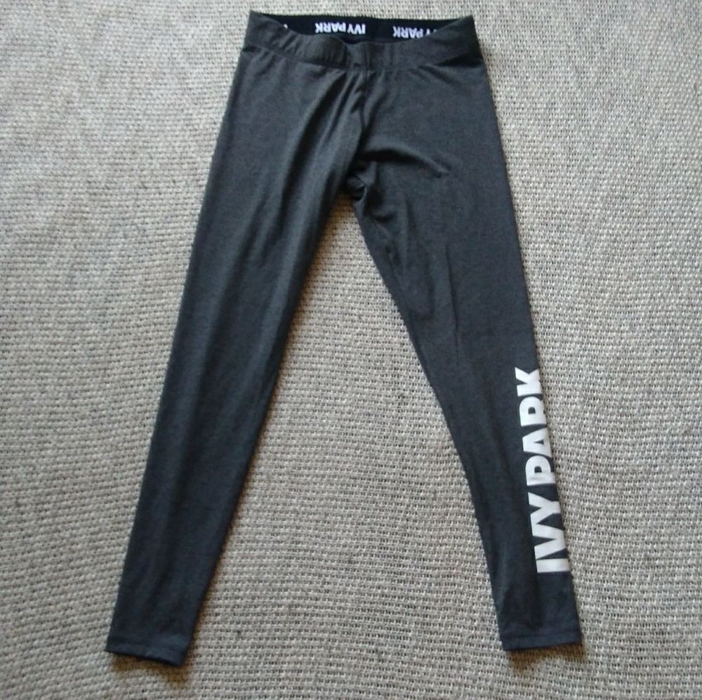 Ivy Park Black Logo Leggings - Women's Athletic Pants